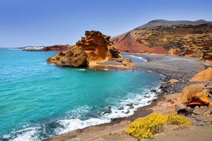 Beach in Lanzarote, Canary Islands