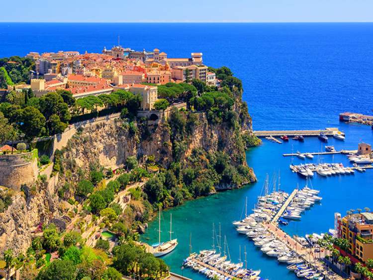 View of the harbour in Monaco