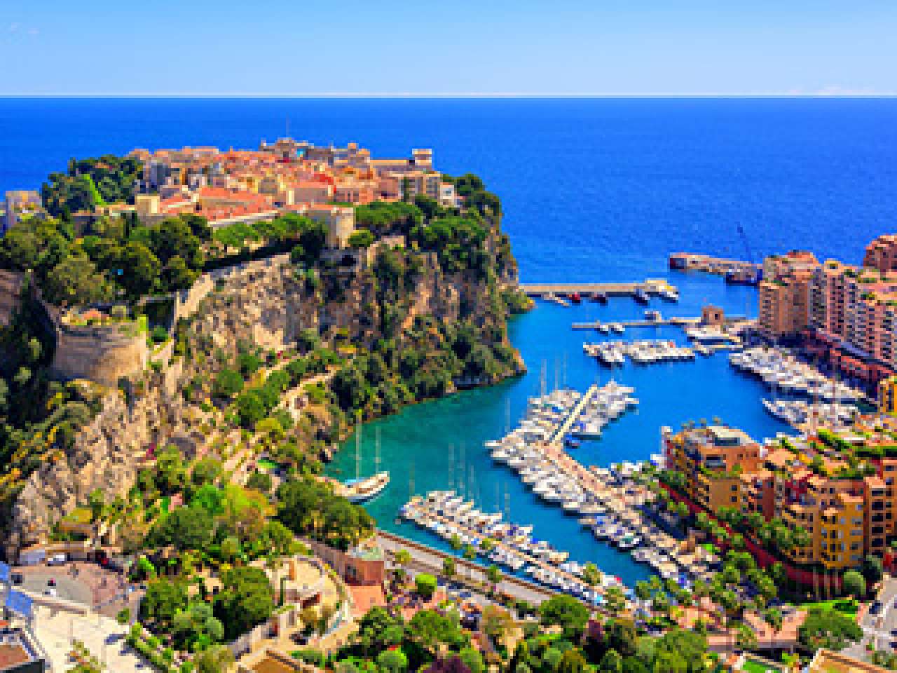 View of the harbour in Monaco