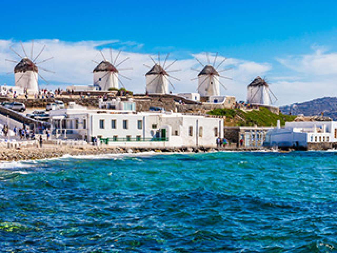 Mykonos Windmills and Little Venice, Mykonos