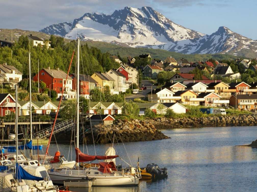 Marina in the port of Narvik, Norway