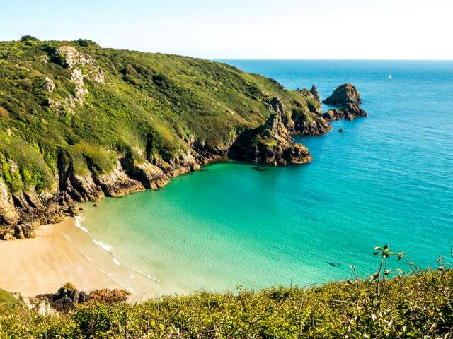 Petit Port Beach, St Martin in Guernsey