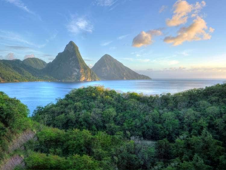 Pitons in St Lucia, Caribbean
