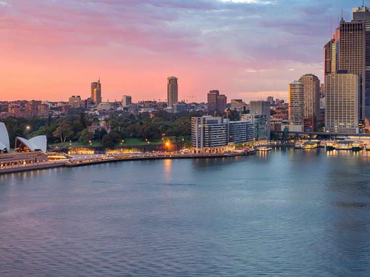 Sydney Opera House and Sydney Central Business District