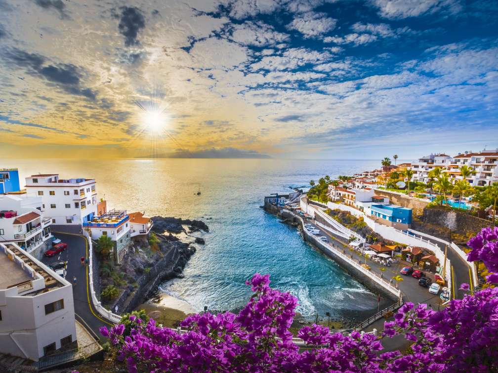Sunrise over the coast of Tenerife, Canary Islands