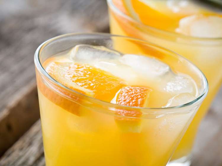 Orange juice served at Caffe Vivo