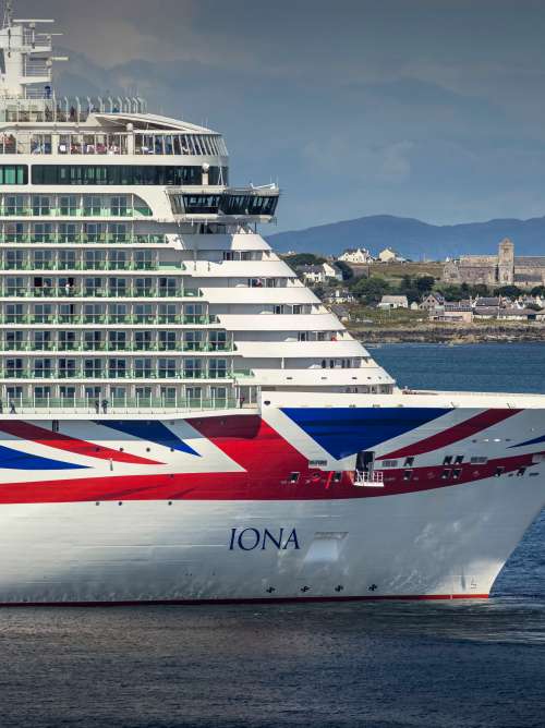 Immediate release: Monday August 9, 2021 - Editorial free to use image
A new era in travel as P&O Cruises Iona makes maiden voyage to namesake island
Britains largest and most environmentally-friendly cruise ship, P&O Cruises Iona, has embarked on its maiden voyage visiting its Scottish namesake island with a fireworks display tonight as the highlight of celebrations.
P&O Cruises President Paul Ludlow said: 
Ionas maiden voyage is the start of a new era in travel as Britains most environmentally-friendly cruise ship, the first in the country powered by liquefied natural gas, sets sail.
For this special maiden voyage we wanted to bring guests to the island of Iona which has influenced many aspects of the ship  the sense of space in the SkyDome through to our gin still named Columba, the heather in our Marabelle gin distilled on board, and, of course, its name.
Ionas first-ever cruise is currently sailing around the UK coast for seven nights, having departed the home port of Southampton on August 7, 2021.
The ship is at anchor adjacent to the island of Iona ahead of commencing scenic cruising around the Isle of Colonsay, Lochbuie, Duart Castle, Tobermory, Bac Mòr, Fingals Cave, Sound of Jura, Claggain Bay, Mull of Kintyre and Sanda Island.
Iona features the first gin still on a cruise ship, created in association with Salcombe Gin, distilling tailor made spirit on board. The gins maiden production will take place in Ionas custom-made still and will be distilled, bottled and labelled on board.
Gary Barlow is music director of Ionas 710 Club. This atmospheric late-night music venue will offer an opportunity for up-and-coming musicians to get their break.
Spectacular aerial shows have also been especially devised for Iona, the brainchild of Canadian entertainment company Creativiva. The ships stunning design, featuring a two-deck glass SkyDome, has been the inspiration for one of the shows, Rise, created to re
