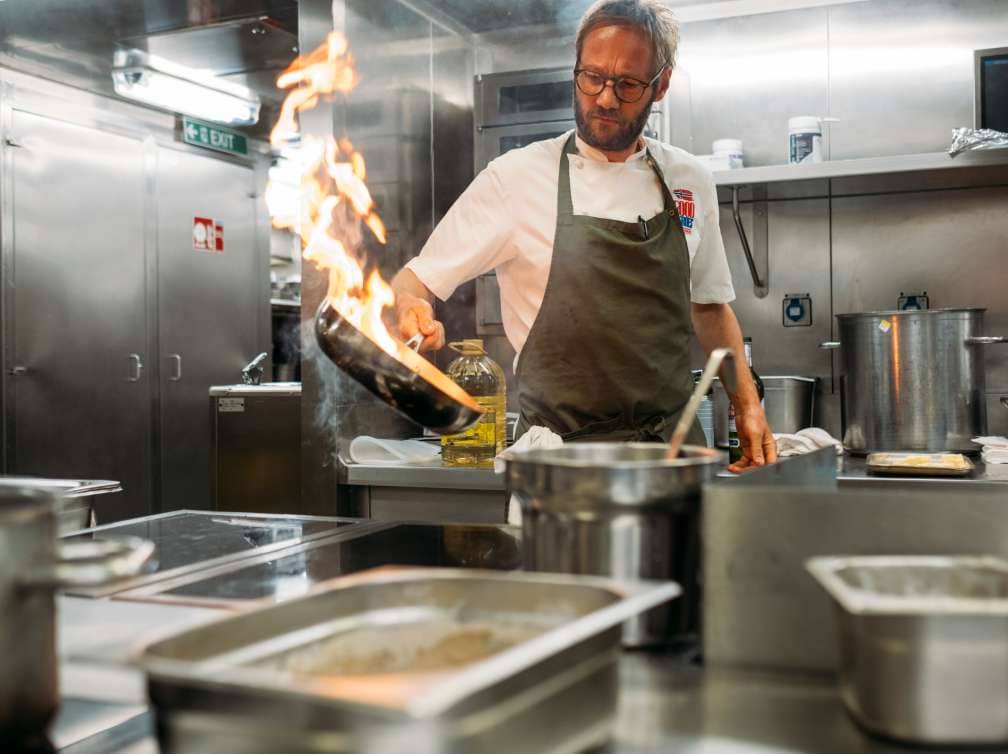 Kjartan Skjelde, Norwegian P&O Food hero and Chef on board Iona, whilst on a Norwegian Ffjord cruise.