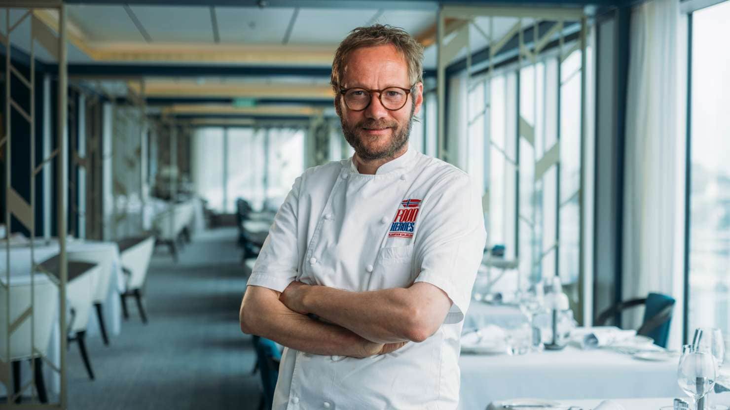 Kjartan Skjelde, Norwegian P&O Food hero and Chef on board Iona, whilst on a Norwegian Ffjord cruise.