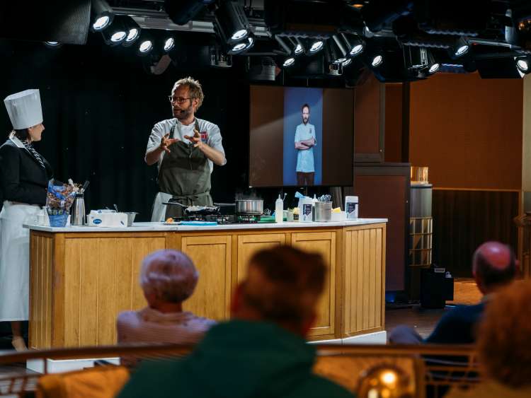 Kjartan Skjelde, Norwegian P&O Food hero and Chef on board Iona, whilst on a Norwegian Ffjord cruise.