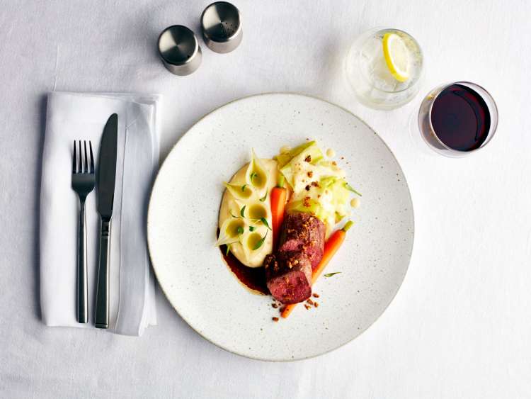 Coastal Lamb served at Epicurean
