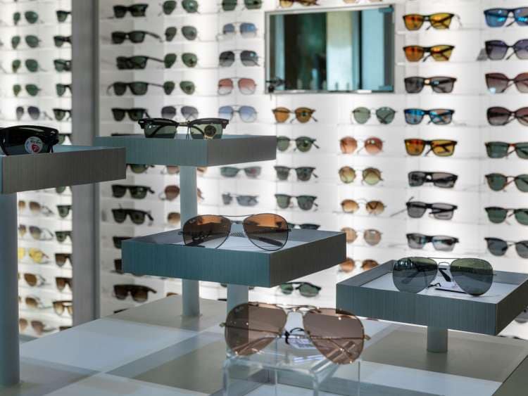 Sunglasses shop on-board