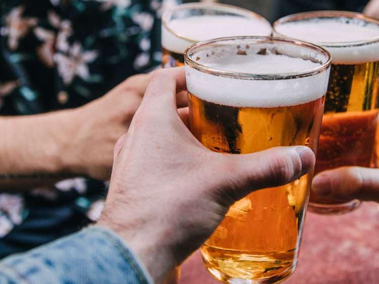 Pints of beer in Hamburg