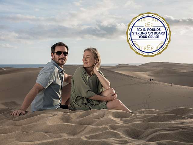 Pay in pounds sterling on board your cruise 