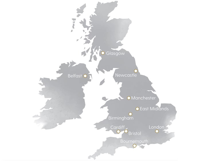  A map of the United Kingdom