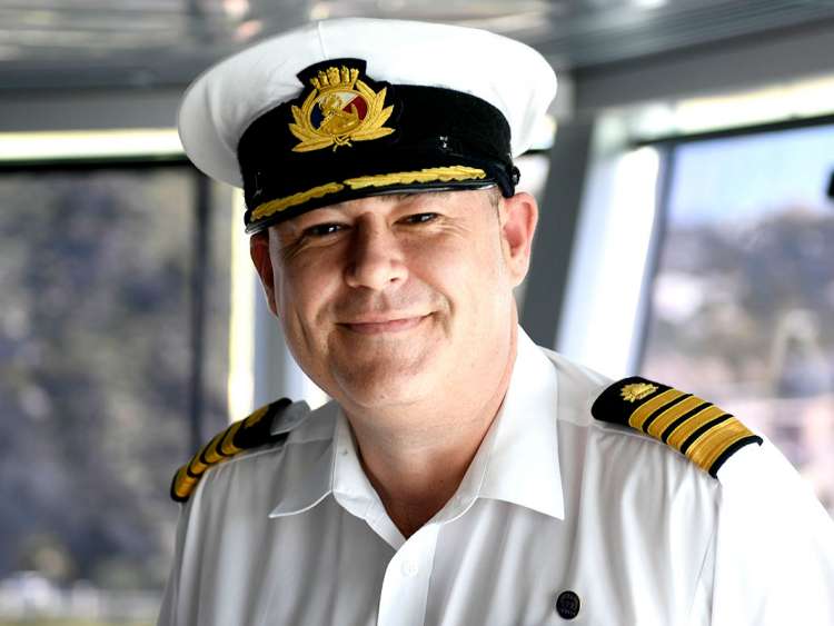 Wesley Dunlop, captain on P&O Cruises Ship, Iona
