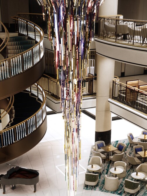 Atrium after refit on P&O Cruises Ship, Britannia