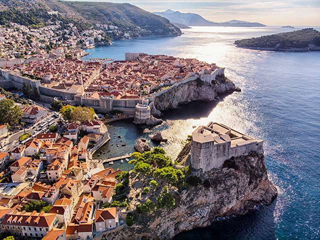 Dubrovnik surrounded by the City Walls