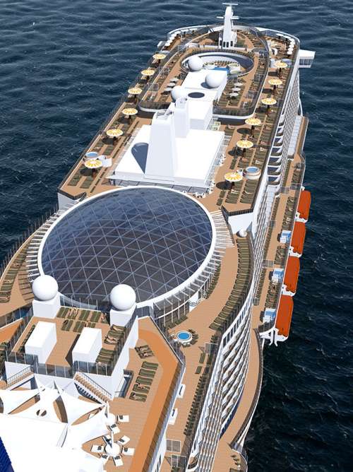 P&O Cruises ship Iona skydome