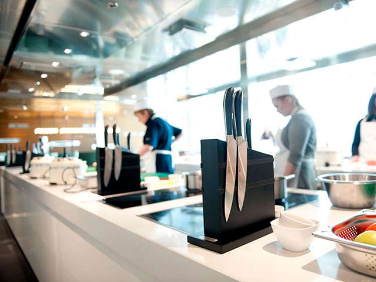 Cookery class on-board P&O Cruises Ship, Britannia