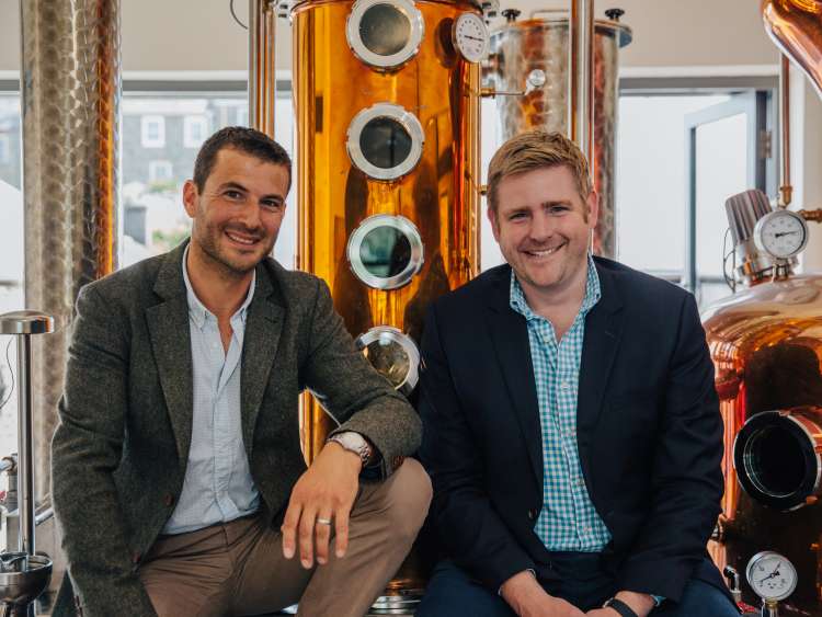 Angus Lugsdin and Howard Davies, founders of Salcombe Gin