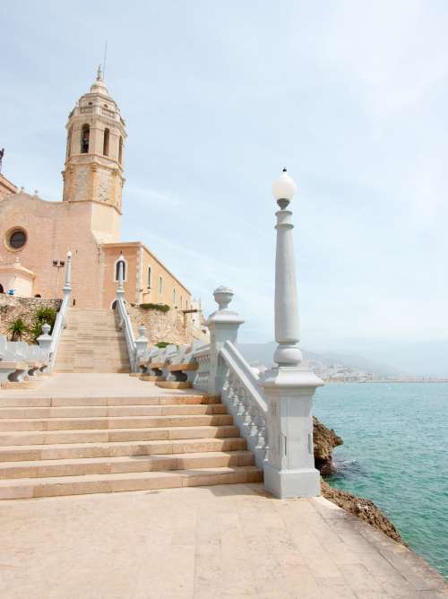 The church of Sant Bertomeu and Santa Tecla is the one of the most popular landmarks of Sitges. It unmistakably identifies Sitges' skyline.
