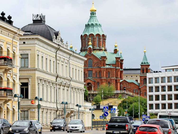 Buildings in Helsinki, Finland 