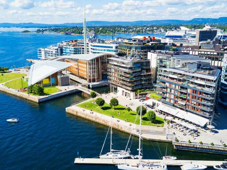 Harbour in Oslo, Norway