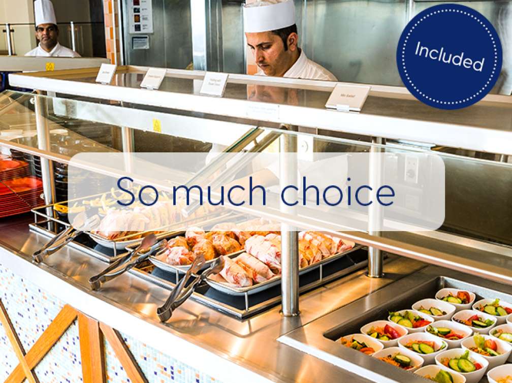 Buffet on board P&O Cruises ships