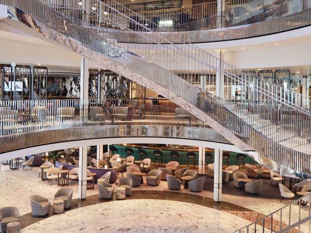 P&O Cruises Iona's grand atrium