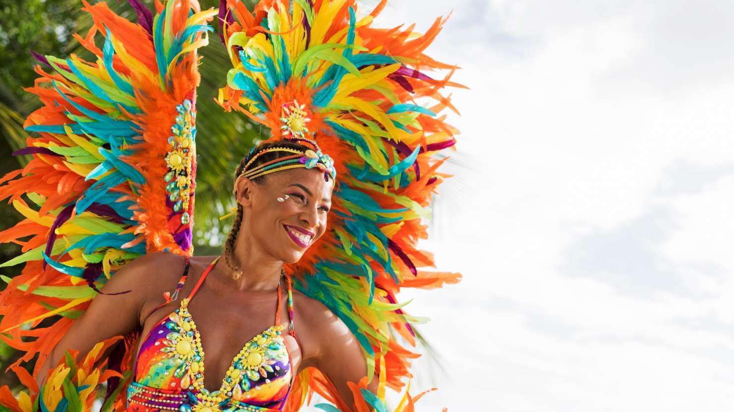 Grand Kadooment Day, is traditionally held on the first Monday in August every year and celebrates the end of the sugar cane harvest, with mobile music bands and bars making their way to Spring Garden highway with revelers dressed in sequin costumes decorated with colorful feathers and jewels.