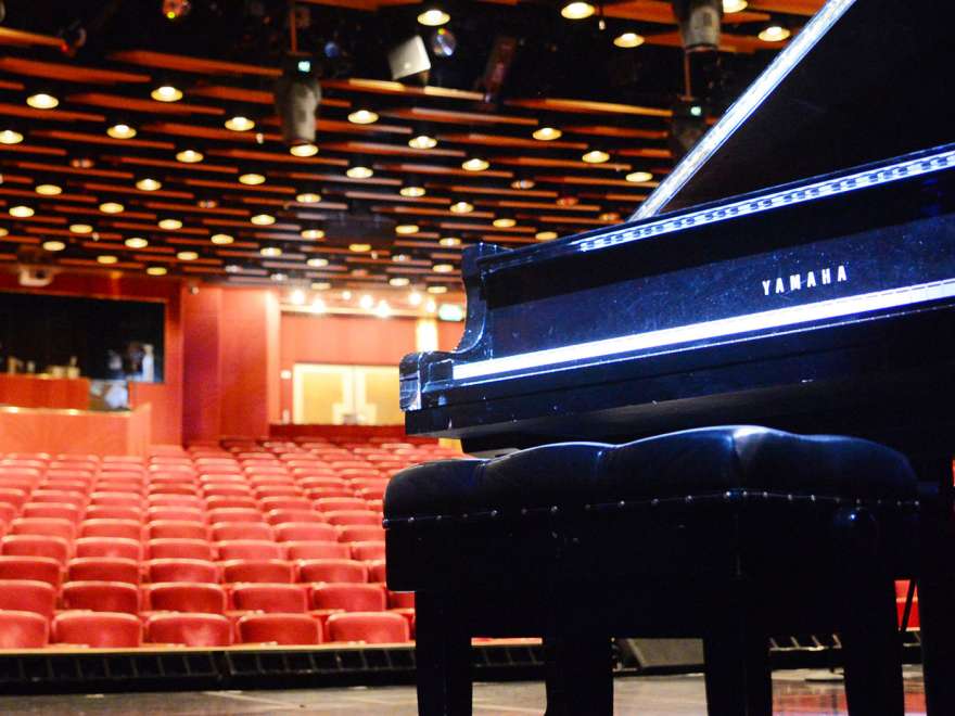 Piano in theatre on behind the scenes tour