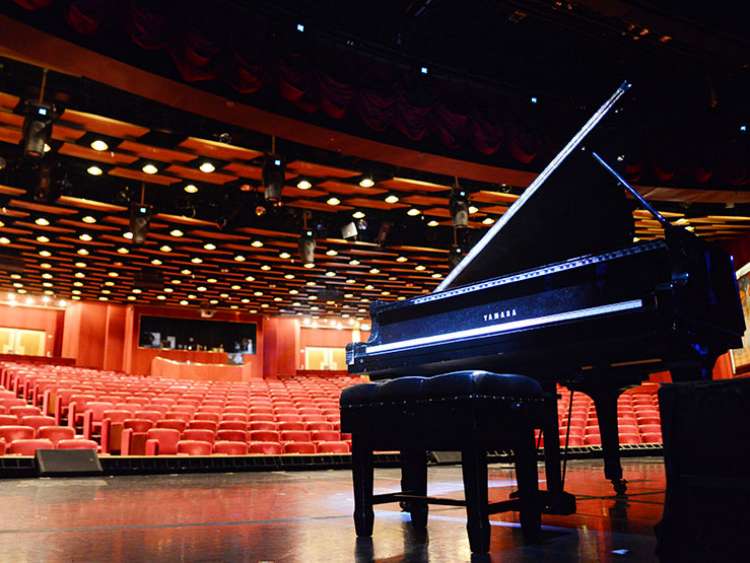 Piano in theatre on behind the scenes tour