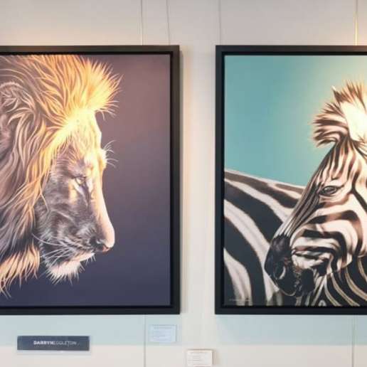 Artwork of various zoo animals