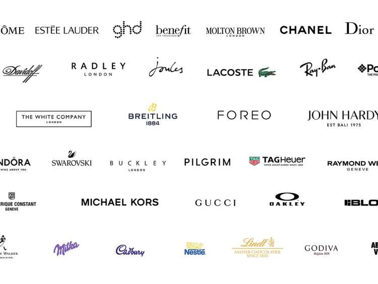 Logo's of retail brands
