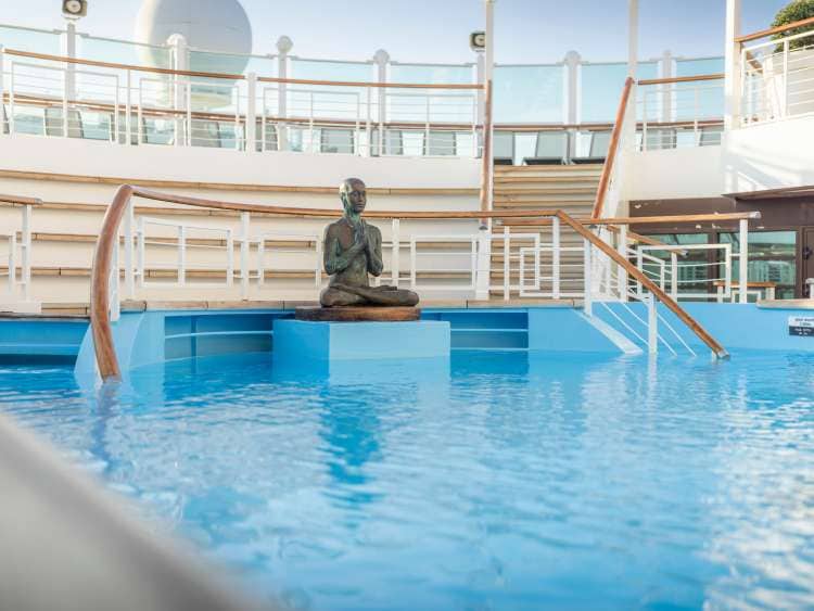 Press trip A319A on board Azura in the Mediterranean.
Day seven, at sea and dinner in the Glass House..
Client: P&O Cruises.
Picture date: Wednesday July 12, 2023.
Photograph by Christopher Ison ©
07544044177
chris@christopherison.com
www.christopherison.com
IMPORTANT NOTE REGARDING IMAGE LICENCING FOR THIS PHOTOGRAPH: This image is supplied to the client under the terms previously agreed. No sales are permitted unless expressly agreed in writing by the photographer. Sharing with third parties is prohibited without the written permission of the photographer.