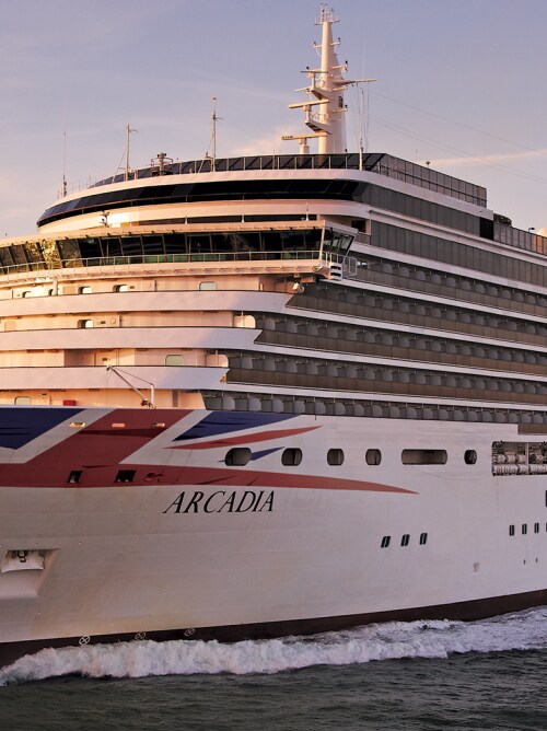 Arcadia at sea