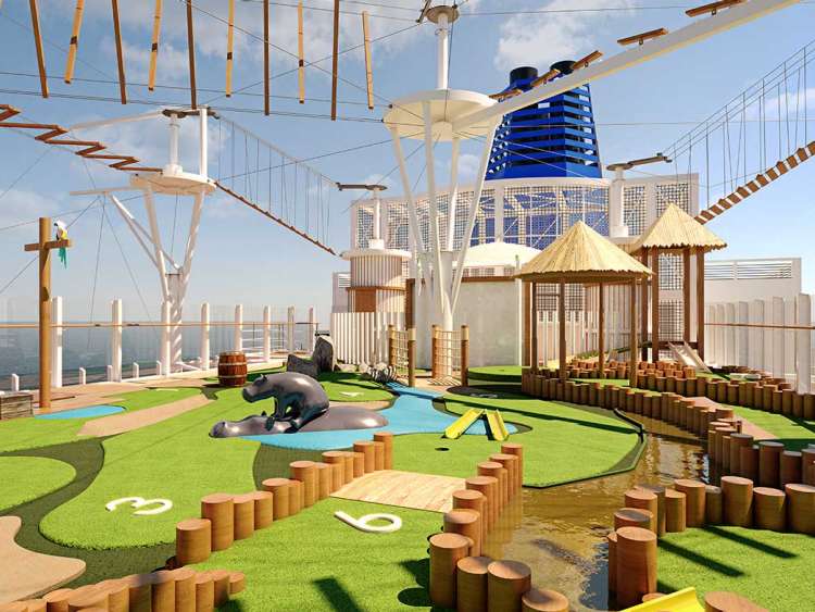 Arvia's high ropes and mini golf