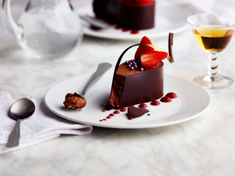 Image of  a chocolate drop pudding 