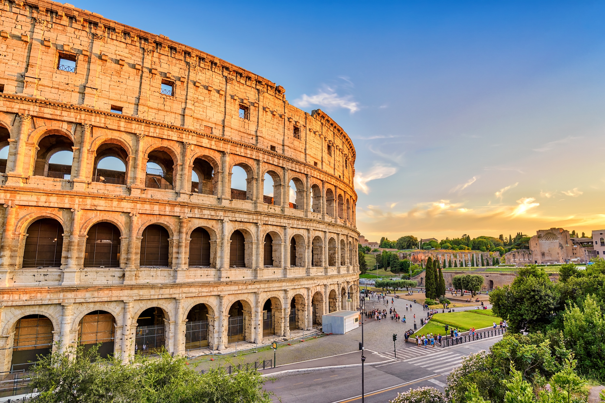 Beautiful view of Colosseum, Rome