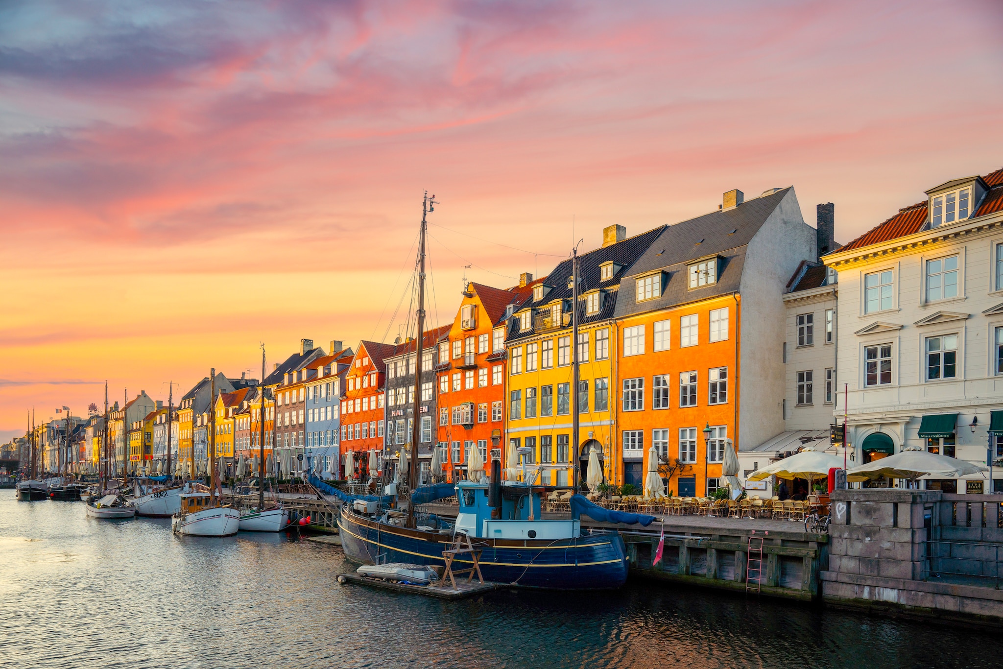 Copenhagen, Denmark on the Nyhavn Canal.