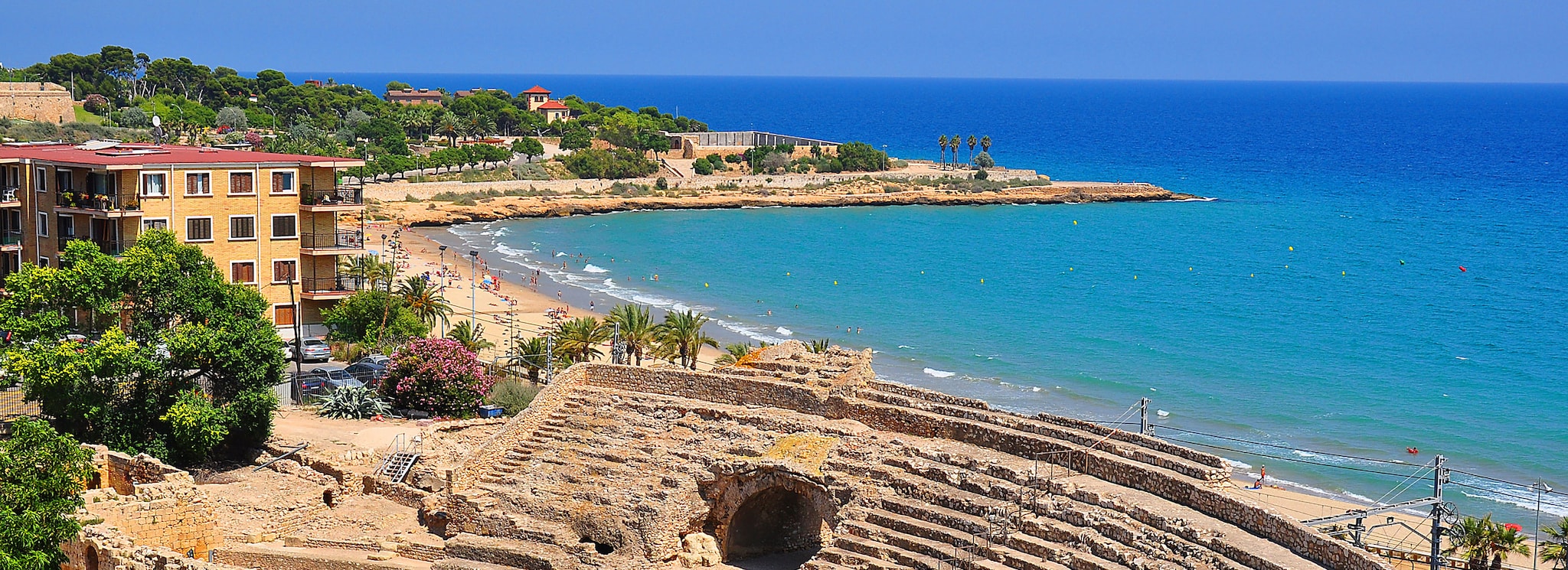 Coastline in Tarragona, Spain