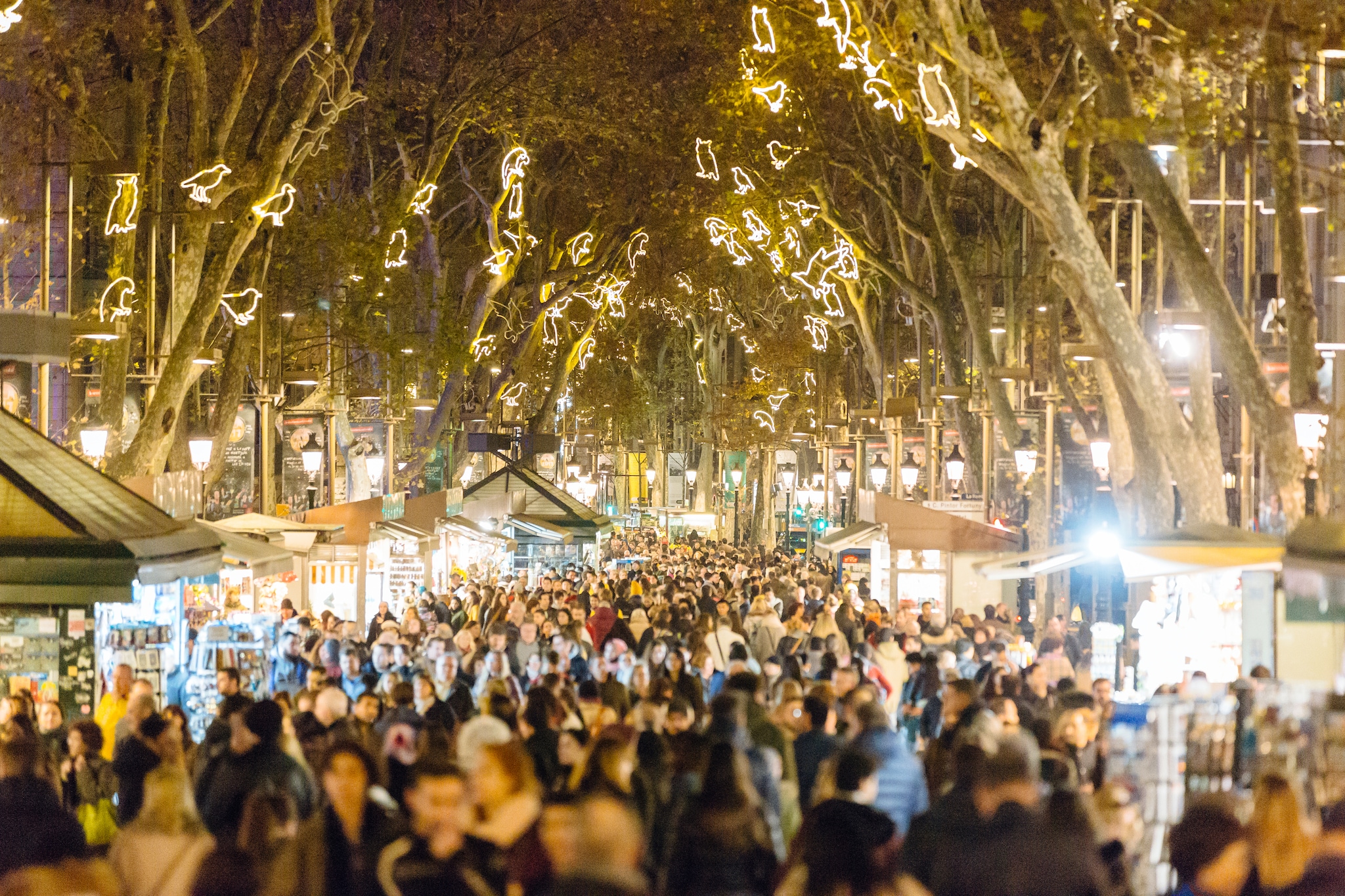 Christmas on La Rambla, Barcelona