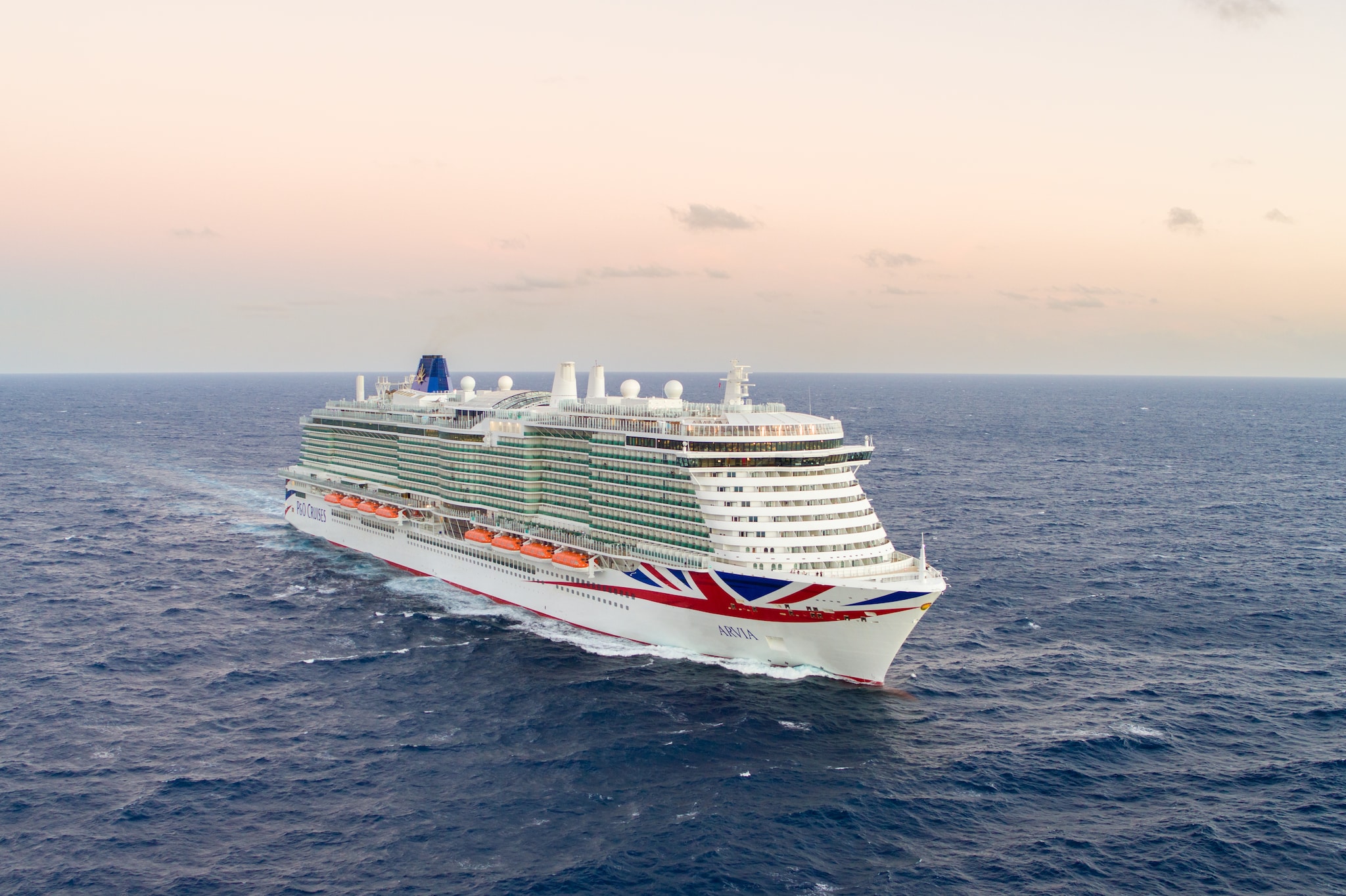 Our newest family-friendly ship, Arvia, at sea