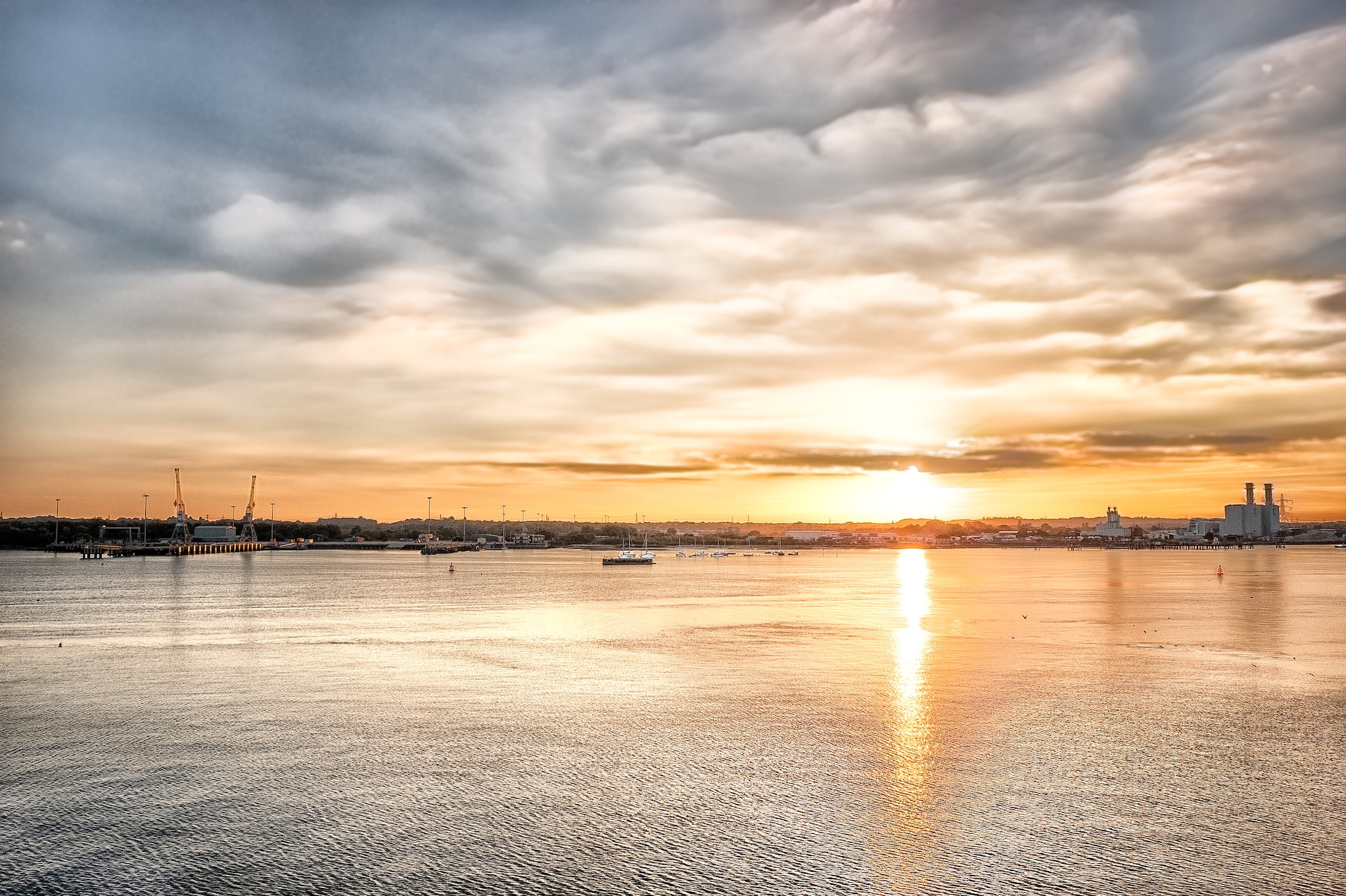 Sunset over Southampton