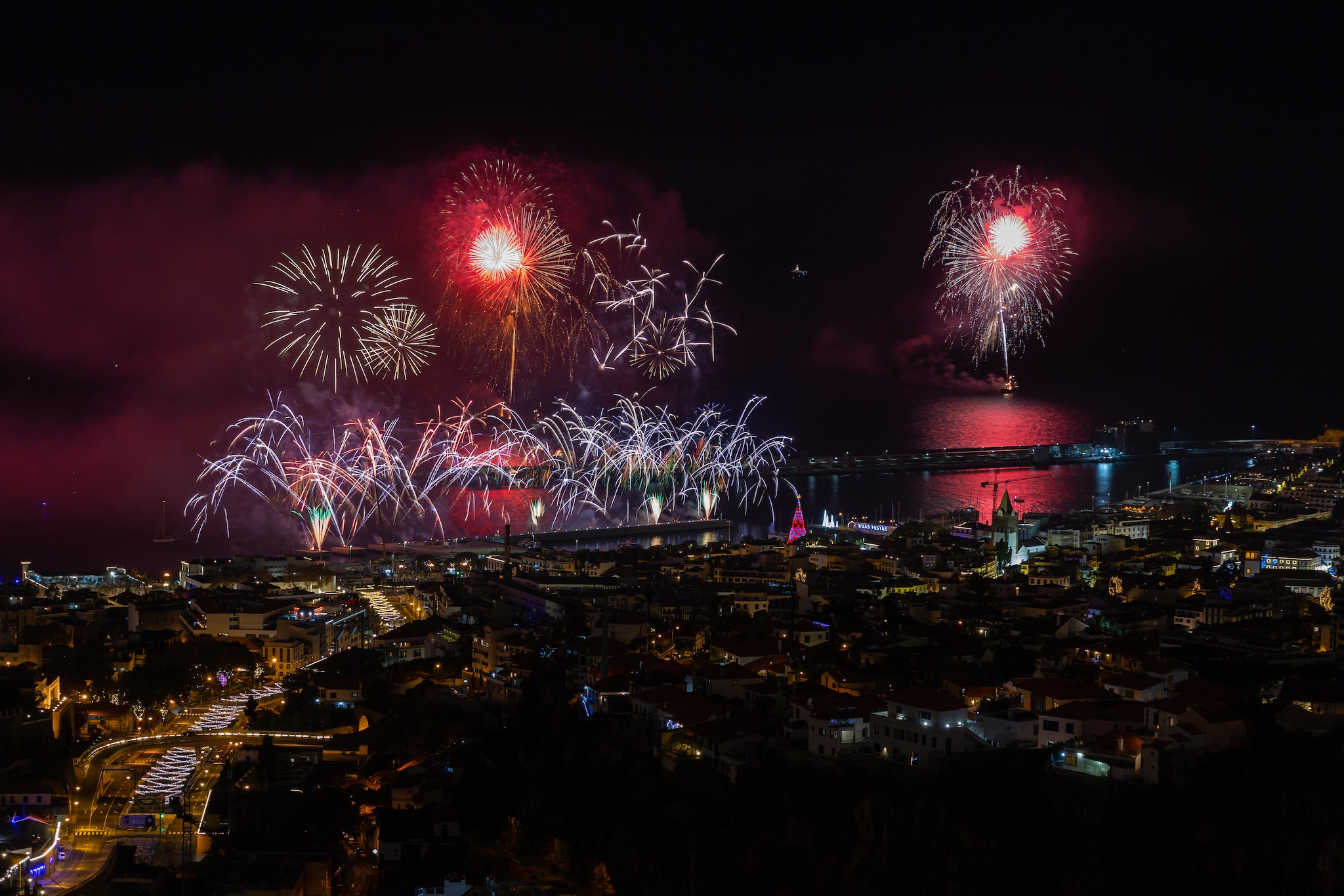 New Year fireworks in Funchal, Madeira