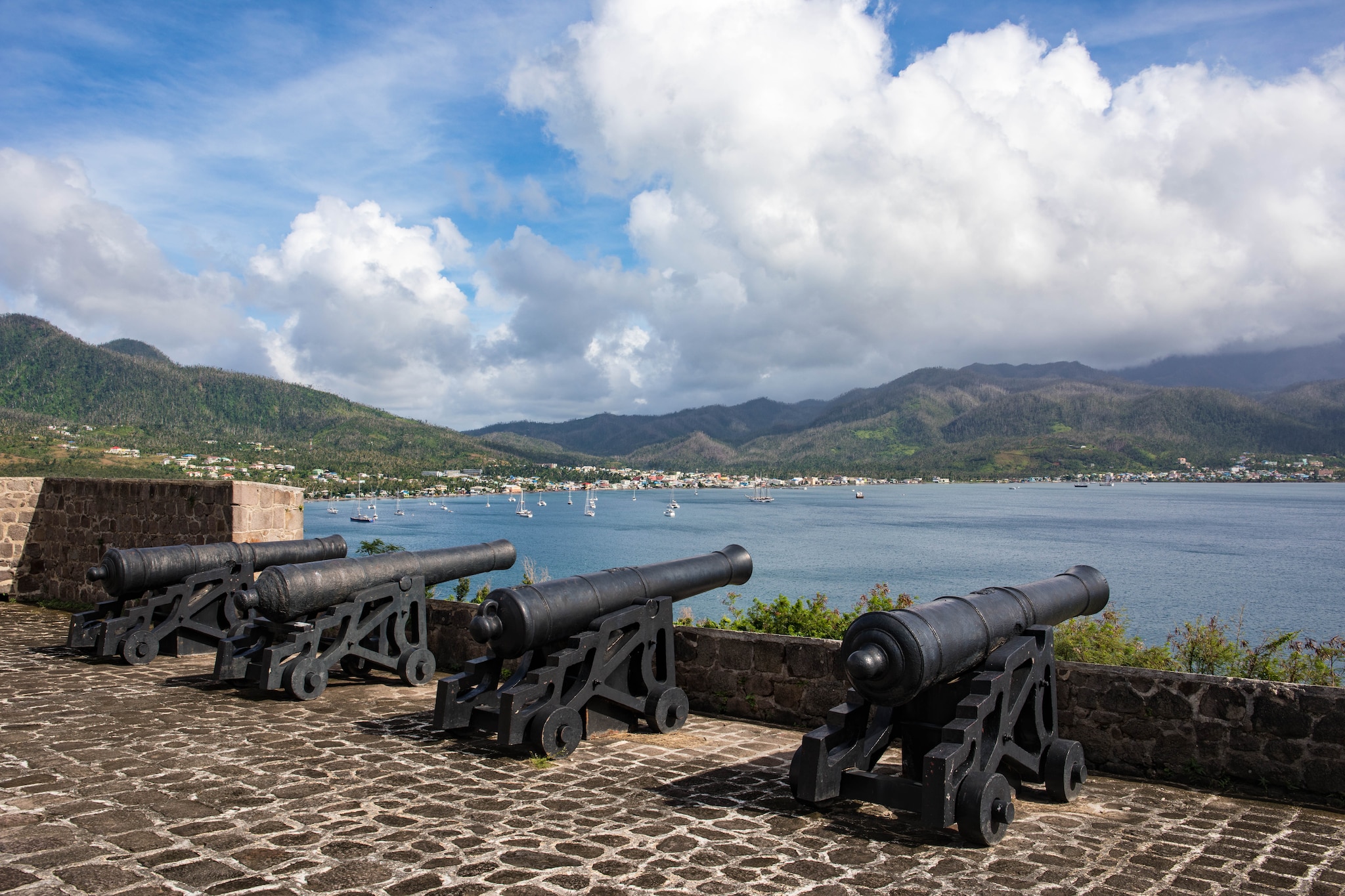 The view across Portsmouth, Dominica