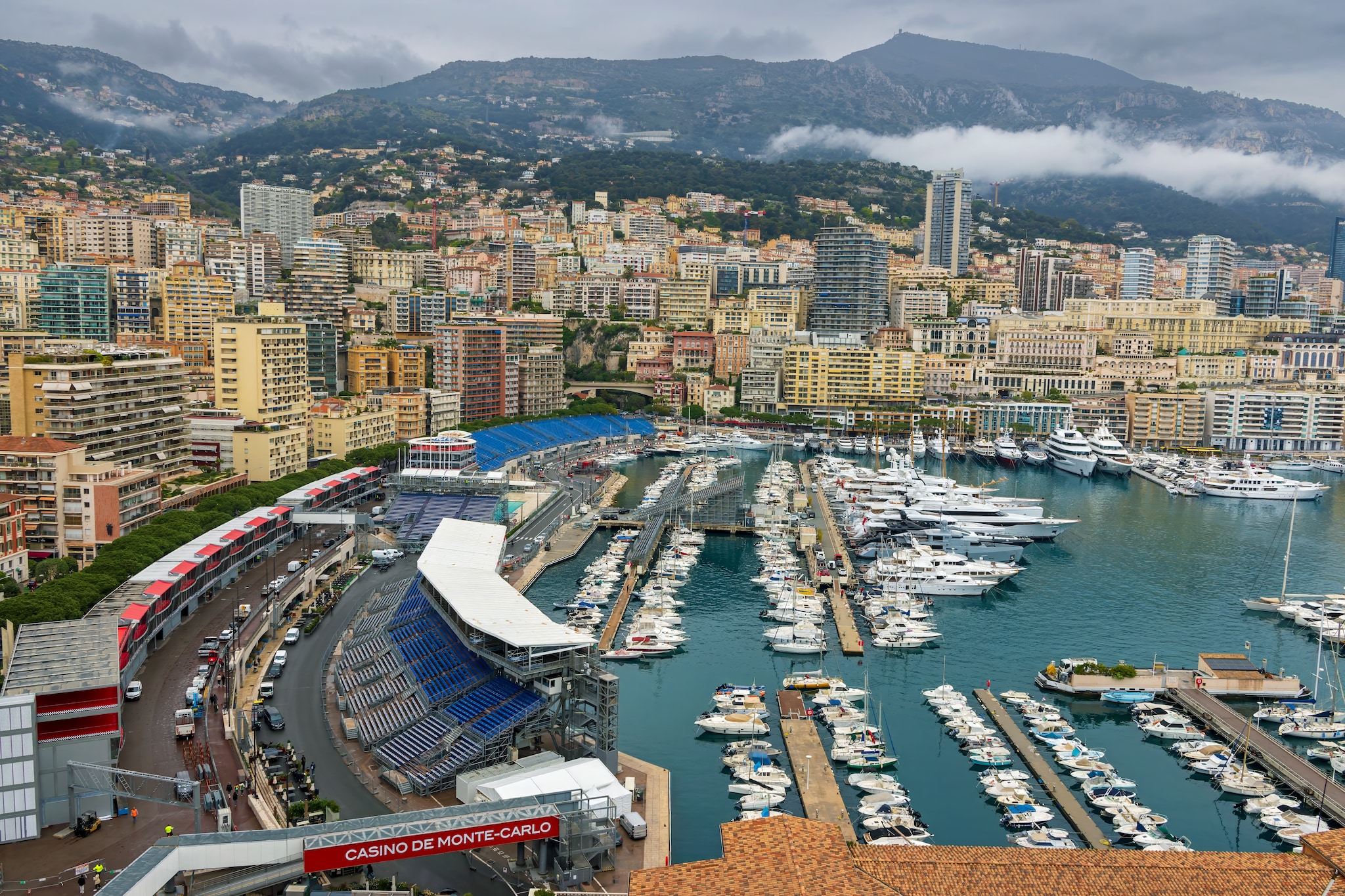 View of the Monte Carlo Grand Prix track