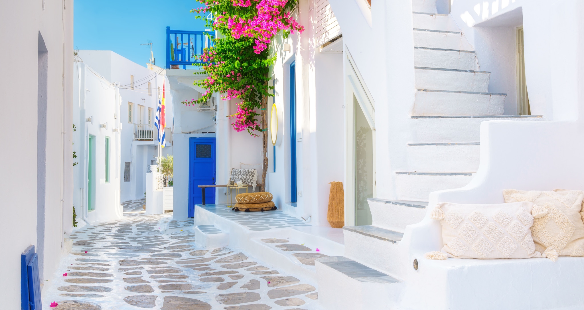 The streets of Mykonos