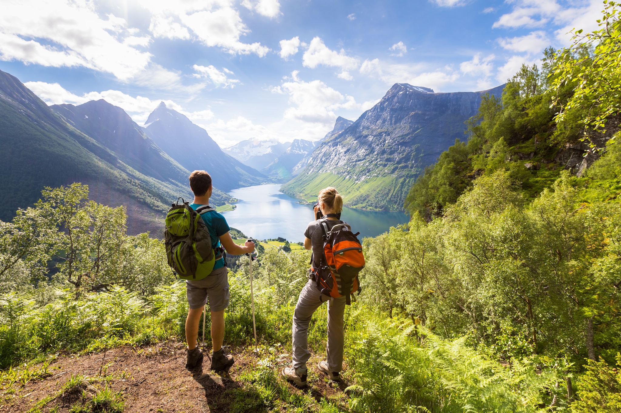 Take in the views in the Norwegian fjords